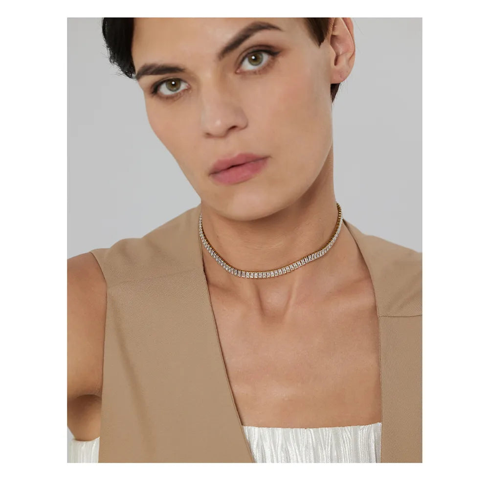 Choker Brilhante Zircônia